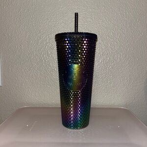 NWT Starbucks Black Oil Slick Studded Halloween Edition Venti Cup